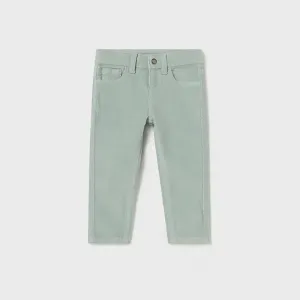 Панталон рипсено кадифе slim fit за бебе момче в цвят опал Mayoral