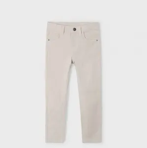 Панталон 5 джоба slim fit basic в каменносив цвят за мини момче Майорал