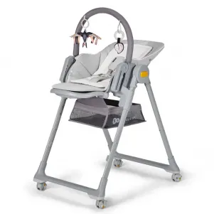 Детско столче и шезлонг за хранене KinderKraft LASTREE, сиво, 2в1
