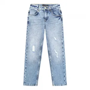 Светъл деним панталон за момиче с права кройка Guess