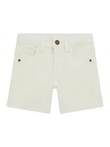 Къси деним бели панталони за мини момче Guess