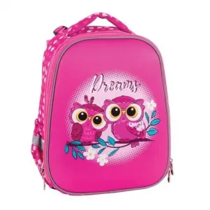 Ученическа раница PULSE Anatomic Cube Pink Owl