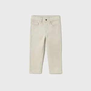 Панталон серж slim fit basic Бледо бежов цвят за мини момче Майорал