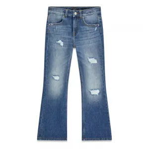 Дънки за момиче с кръпки и камъчета Guess