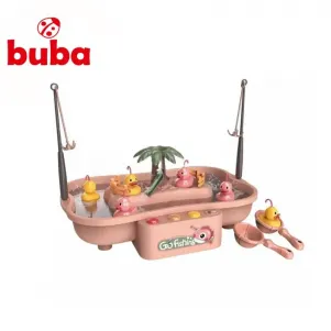 Детски забавен комплект за риболов Buba Go Fishing, патета, розов
