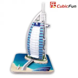 3D пъзел с 44 части CubicFun - Burj Al Arab