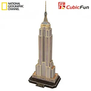3D пъзел 66 части National Geographic CubicFun - New York Empire State Building