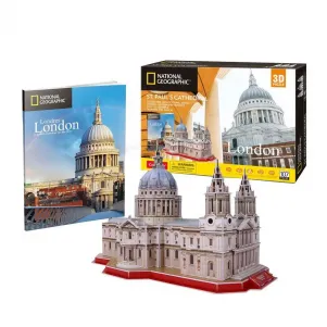 3D пъзел 131 части National Geographic CubicFun - St Pauls Cathedral