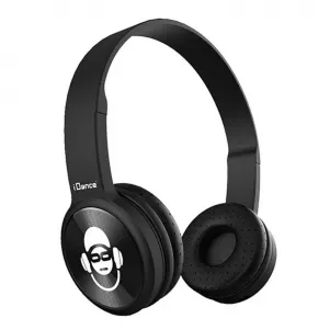 Детски Bluetooth слушалки, черни - iDance