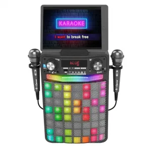 Детско Караоке Bluetooth тонколона с 2 микрофона - iDance