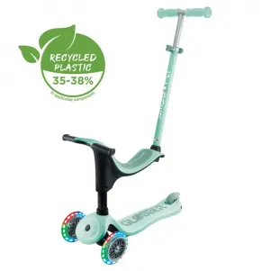 Детска тротинетка със седалка 4в1 GLOBBER GO UP SPORTY LIGHT - ментово зелена