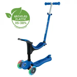 Детска тротинетка със седалка 4в1 GLOBBER GO UP SPORTY LIGHT - тъмно синя