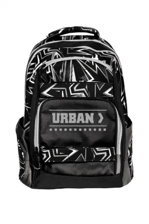 Ученическа тийн раница S-COOL анатомична URBAN BLACK LINES, 24 л