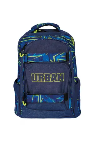 Ученическа тийн раница S-COOL анатомична URBAN GREEN LINES, 24 л