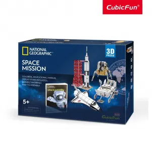 CubicFun Пъзел 3D National Geographic Космическа мисия Space Mission 80ч.
