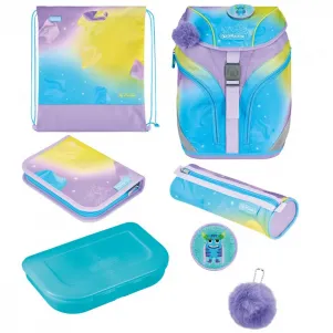 Ученическа чанта-раница SoftLight Plus GREENLine Little Monster - Herlitz