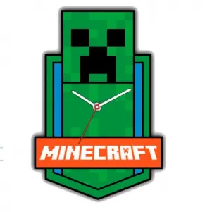 Детски стенен часовник Minecraft XL