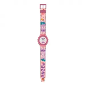 Детски дигитален часовник Stitch Pink Angel