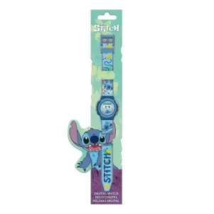 Детски дигитален часовник Stitch Blue