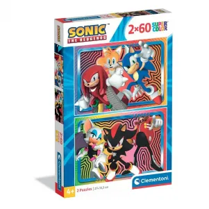 Пъзел CLEMENTONI 2x60 части Sonic - CLEMENTONI