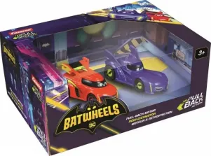 Детска играчка Комплект пулбек колички, Carrera, Batwheels, Bam vs. Red, 2 броя