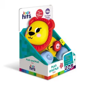 Бебешка играчка Kids Hits Лъвче с Връвчица