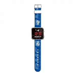 Детски дигитален LED часовник Real Madrid Blue