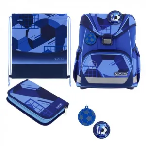 Ученически комплект с чанта-раница UltraLight Plus Blue Goal - Herlitz