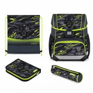 Ученически комплект с чанта-раница Loop Plus, заредена, Wild Panther - Herlitz