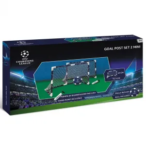 Детска Футболна Врата с Мрежа 91.5x63 см., топка и помпа Champions League - MONDO
