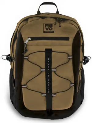 Раница MITAMA REVO Desert Khaki, унисекс, 3 отделения, кафява