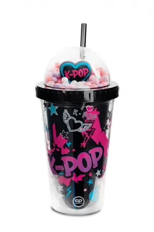 Чаша със сламка 450 ML COOLPACK - K-POP DARK