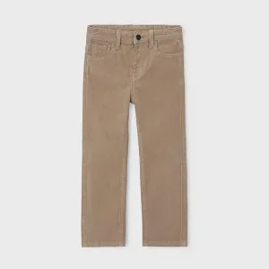 Детски рипсен панталон Mayoral Slim Fit – Капучино