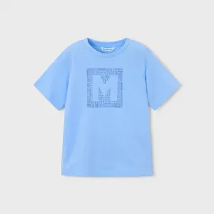 Тениска къс ръкав basic Небесносин цвят за мини момче Mayoral