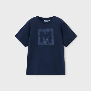 Тениска къс ръкав basic Морскосин цвят за мини момче Mayoral