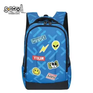 Ученическа, ергономична раница SCOOL EMOTICON, 3D EVA17 л