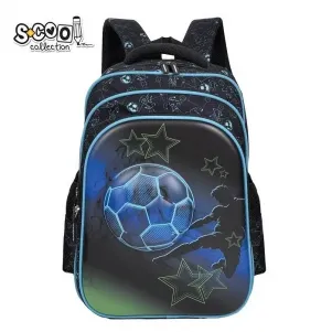 Ученическа, ергономична раница SCOOL FOOTBALL 3D EVA, 28 л
