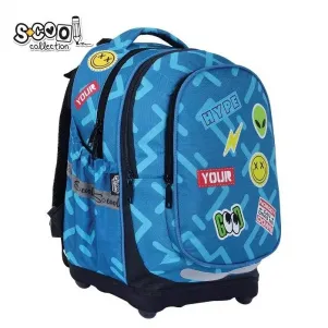 Ученическа, анатомична раница SCOOL с твърдо дъно, 24 л