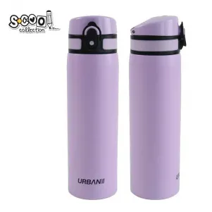 Бутилка за вода SCOOL URBAN PURPLE, метал, 600 мл