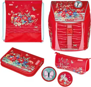 Ученически комплект чанта-раница Herlitz FiloLight Plus - Vintage Love