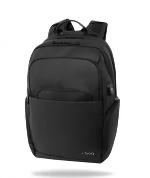 Бизнес раница за лаптоп r-bag USB Hold Black на CoolPack