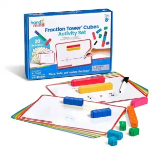 Детски обраователен комплект Learning Resources Комплект математически кубчета Rainbow Fraction