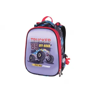 Ученическа раница Pulse Anatomic Cube - Off Road, синьо-червена