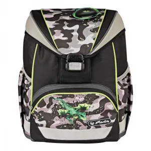 Ученическа чанта-раница UltraLight, празна, Camo Dragon - Herlitz