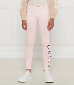 Светло розов класически клин за момиче с черен надпис Guess