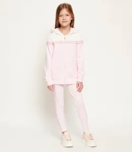 Спортен екип за мини момиче в бледо розово Guess