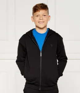 Спортен суичър в черно за момче Guess