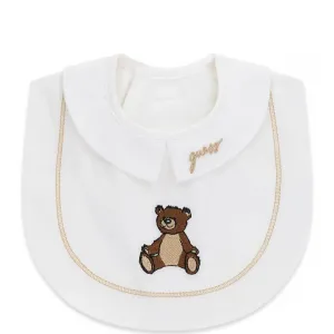 Бебешки кремав лигавник с якичка и мече Guess Bear