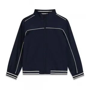 Преходно яке в тъмно синьо за момче с бели елементи Guess